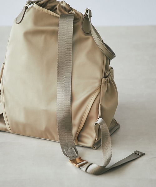 un dix cors(アンディコール)の「デイリー使い出来る リュックトートバッグ(バックパック/リュック・レディース・ブラック/ベージュ・FREE)」の22枚目の写真