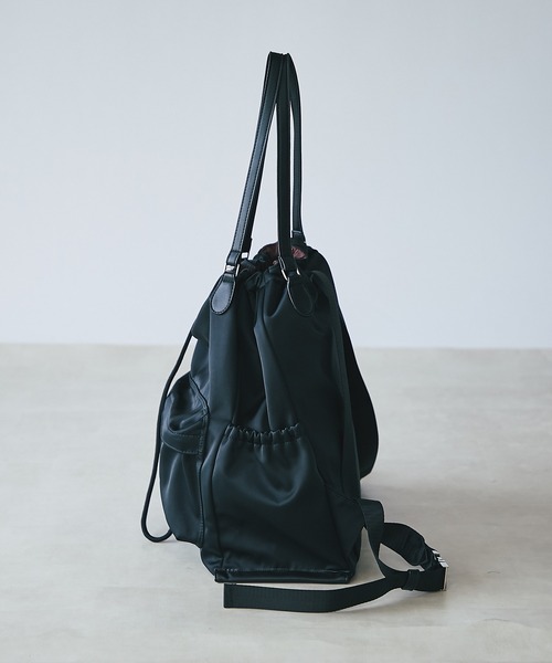 un dix cors(アンディコール)の「デイリー使い出来る リュックトートバッグ(バックパック/リュック・レディース・ブラック/ベージュ・FREE)」の10枚目の写真