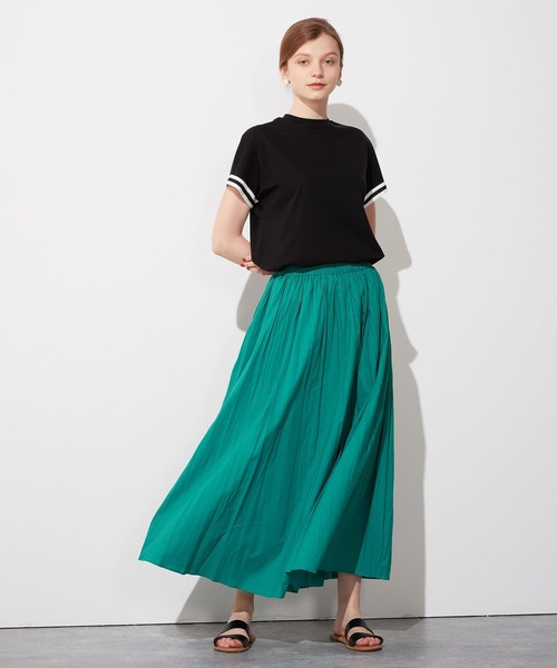 LE SOUK HOLIDAY(ルスークホリデー)の「袖レースモックネックTシャツ(Tシャツ/カットソー・レディース・ブラック/オフホワイト・M/L)」の18枚目の写真