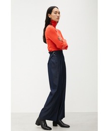 crie conforto | Wバックルヘリンボーンワイドパンツ(その他パンツ)