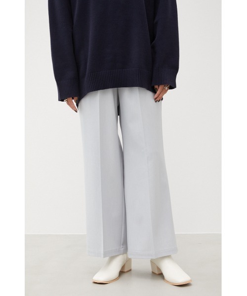 Wバックルヘリンボーンワイドパンツ（その他パンツ）｜crie conforto（クリーコンフォルト）