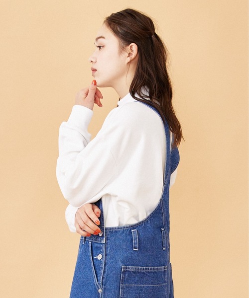 MILKFED.(ミルクフェド)の「HIGH NECK SWEAT TOP(スウェット・レディース・ホワイト/ブラック/パープル・ONE SIZE)」の7枚目の写真