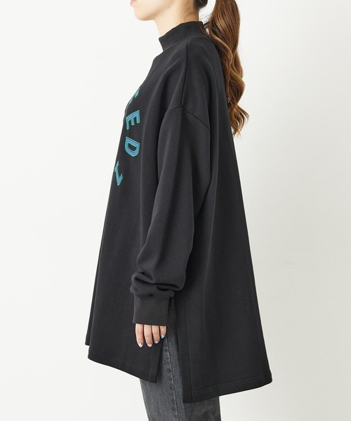 MILKFED.(ミルクフェド)の「HIGH NECK SWEAT TOP(スウェット・レディース・ホワイト/ブラック/パープル・ONE SIZE)」の10枚目の写真