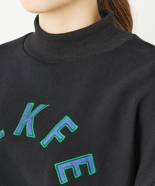 MILKFED.(ミルクフェド)の「HIGH NECK SWEAT TOP(スウェット・レディース・ホワイト/ブラック/パープル・ONE SIZE)」の12枚目の写真