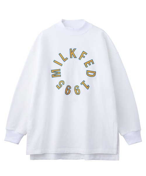MILKFED.(ミルクフェド)の「HIGH NECK SWEAT TOP(スウェット・レディース・ホワイト/ブラック/パープル・ONE SIZE)」の18枚目の写真