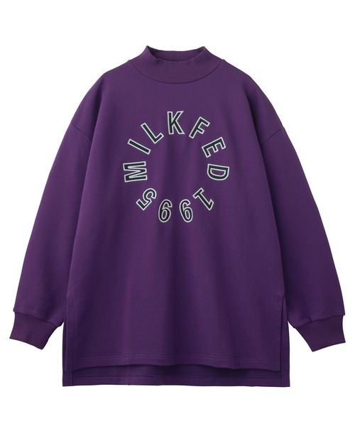 MILKFED.(ミルクフェド)の「HIGH NECK SWEAT TOP(スウェット・レディース・ホワイト/ブラック/パープル・ONE SIZE)」の20枚目の写真