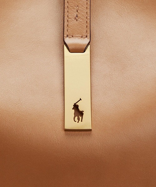POLO RALPH LAUREN(ポロ ラルフ ローレン)の「Polo ID カーフスキン ショルダー バッグ(ショルダーバッグ・レディース・ブラウン系6・ONE)」の7枚目の写真