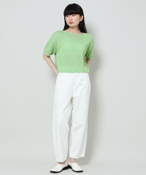 ALAND(エーランド)の「3.3 Field Trip/PLAIN KNIT TOP 2353166(ニット/セーター・レディース・ホワイト/グリーン・FREE)」の7枚目の写真
