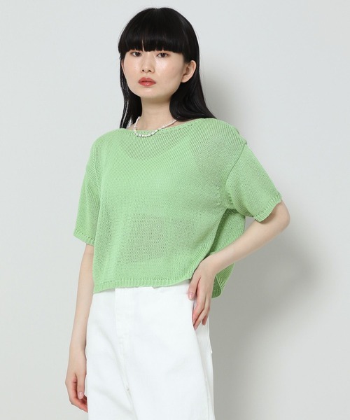 ALAND(エーランド)の「3.3 Field Trip/PLAIN KNIT TOP 2353166(ニット/セーター・レディース・ホワイト/グリーン・FREE)」の9枚目の写真