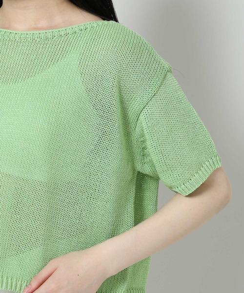 ALAND(エーランド)の「3.3 Field Trip/PLAIN KNIT TOP 2353166(ニット/セーター・レディース・ホワイト/グリーン・FREE)」の14枚目の写真