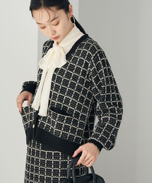 earth music&ecology | ニットツイードカーディガン(カーディガン/ボレロ)