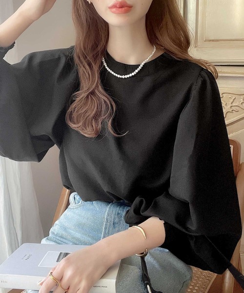 classicalelf（クラシカルエルフ）の「ロマンティックムードに魅せられて。取り外し可！3wayコード刺繍ビッグカラーブラウス（シャツ/ブラウス・レディース・ホワイト/ライトグレー/ブラック/ブルー系その他・SMALL/MEDIUM/LARGE/X-LARGE）」の16枚目の写真