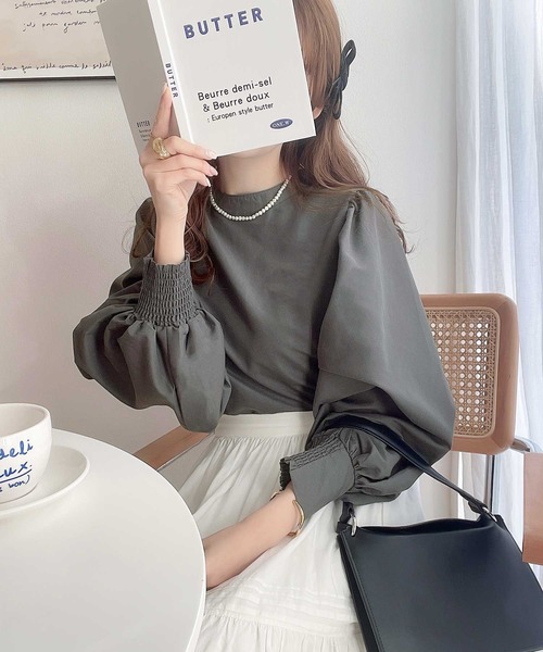 classicalelf（クラシカルエルフ）の「ロマンティックムードに魅せられて。取り外し可！3wayコード刺繍ビッグカラーブラウス（シャツ/ブラウス・レディース・ホワイト/ライトグレー/ブラック/ブルー系その他・SMALL/MEDIUM/LARGE/X-LARGE）」の10枚目の写真