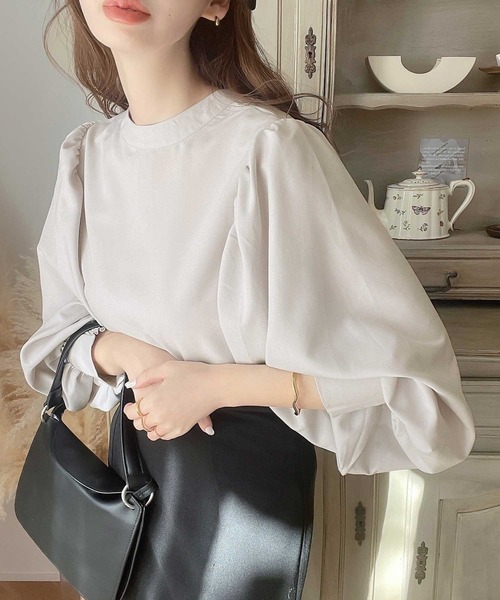 classicalelf（クラシカルエルフ）の「ロマンティックムードに魅せられて。取り外し可！3wayコード刺繍ビッグカラーブラウス（シャツ/ブラウス・レディース・ホワイト/ライトグレー/ブラック/ブルー系その他・SMALL/MEDIUM/LARGE/X-LARGE）」の22枚目の写真