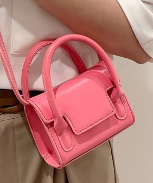 セール】【SETUP7】ミニスクエアショルダーバッグ KNF（ショルダー