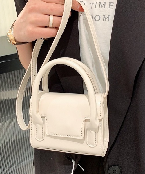 SETUP7（セットアップセブン）の「【SETUP7】ミニスクエアショルダーバッグ KNF（ショルダーバッグ・レディース・ピンク/グリーン/ブラック/ホワイト/イエロー・FREE）」の10枚目の写真