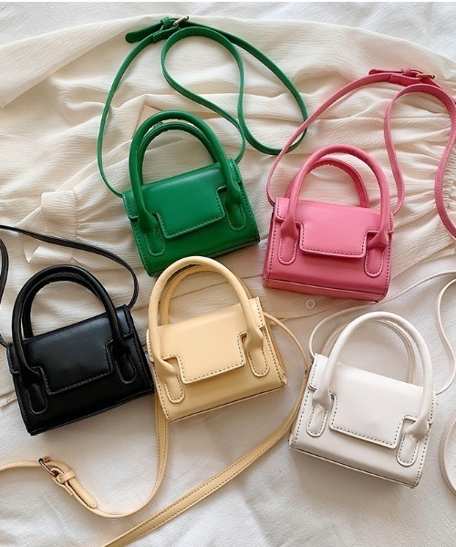 SETUP7（セットアップセブン）の「【SETUP7】ミニスクエアショルダーバッグ KNF（ショルダーバッグ・レディース・ピンク/グリーン/ブラック/ホワイト/イエロー・FREE）」の17枚目の写真