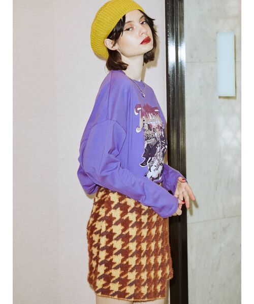 jouetie（ジュエティ）の「カラーニットベレー（ハンチング/ベレー帽・レディース・イエロー/ブルー/ピンク/ブラック・FREE）」の9枚目の写真