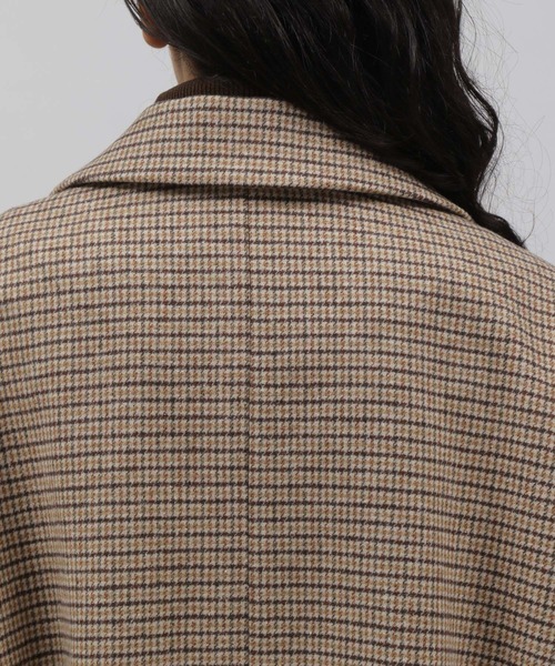 LAKOLE(ラコレ)の「ガンクラブチェックオーバーサイズコート / 296166(チェスターコート・レディース・ブラウン・SMALL/MEDIUM)」の16枚目の写真
