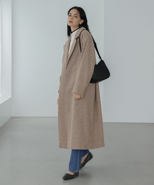 LAKOLE（ラコレ）の「ガンクラブチェックオーバーサイズコート