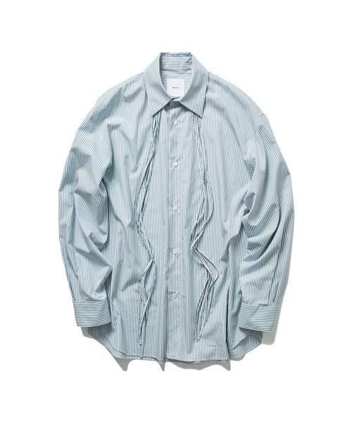 MUKAI(ムカイ)の「FIVE STIRING L/S SHIRT(シャツ/ブラウス・メンズ・ホワイト/グリーン・1/2)」の2枚目の写真