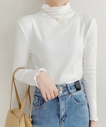 ソフトリブタートルネックTシャツ