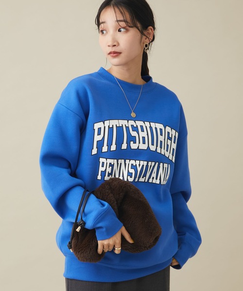 CRAFT STANDARD BOUTIQUE(クラフトスタンダードブティック)の「裏起毛プリントスウェット③ *(スウェット・メンズ・J/M/I/K/L・M/LL/L)」の2枚目の写真