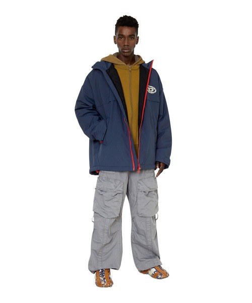 DIESEL(ディーゼル)の「メンズ パーカー ジップアップ(ニット/セーター・メンズ・ベージュ/カーキ・SMALL/MEDIUM/LARGE/X-LARGE)」の13枚目の写真