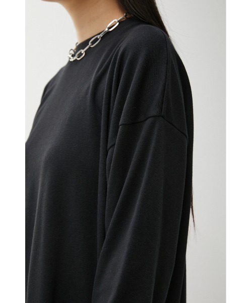AZUL by moussy（アズールバイマウジー）の「BASIC TOUGH NECK LONG SLEEVE T/ベーシックタフネックロングスリーブTシャツ（Tシャツ/カットソー・レディース・ベージュ/ホワイト/ダークグリーン/ブラック・SMALL/MEDIUM）」の21枚目の写真