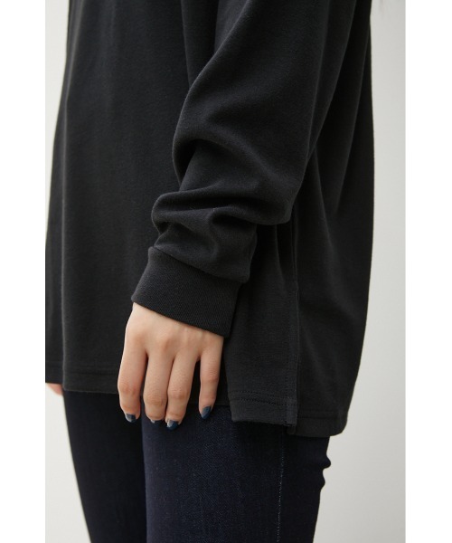 AZUL by moussy（アズールバイマウジー）の「BASIC TOUGH NECK LONG SLEEVE T/ベーシックタフネックロングスリーブTシャツ（Tシャツ/カットソー・レディース・ベージュ/ホワイト/ダークグリーン/ブラック・SMALL/MEDIUM）」の22枚目の写真