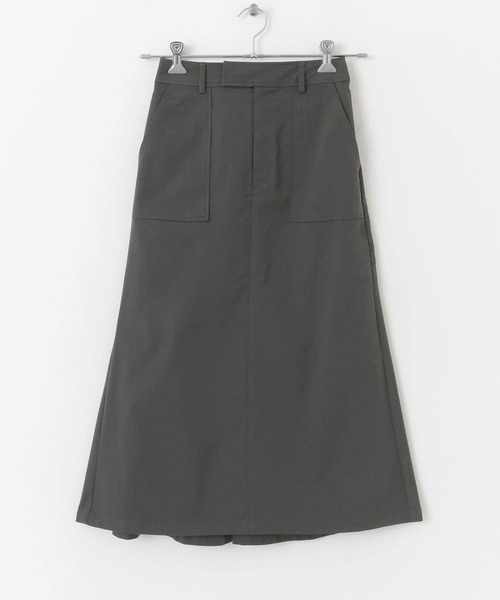 URBAN RESEARCH（アーバンリサーチ）の「ストレッチツイルマーメイドスカート（スカート・レディース・チャコールグレー/ベージュ・38/36）」の2枚目の写真