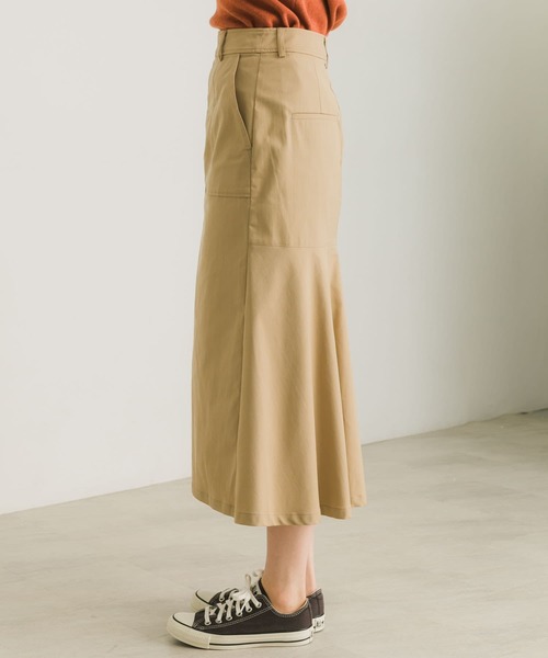 URBAN RESEARCH（アーバンリサーチ）の「ストレッチツイルマーメイドスカート（スカート・レディース・チャコールグレー/ベージュ・38/36）」の5枚目の写真