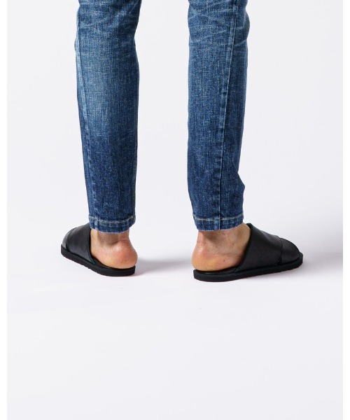 W173 wjk ストラップサンダル 43 ブラック vibram レザー W173 wjk ストラップサンダル 43 ブラック vibram レザー