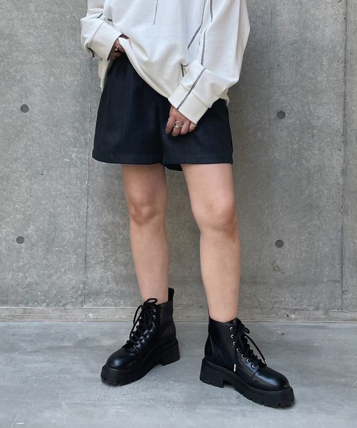 PAGEBOY（ページボーイ）の「ツイードショートパンツ（その他パンツ・レディース・ブラック/ターコイズブルー/グレイッシュベージュ/ブラック系その他・FREE）」の3枚目の写真