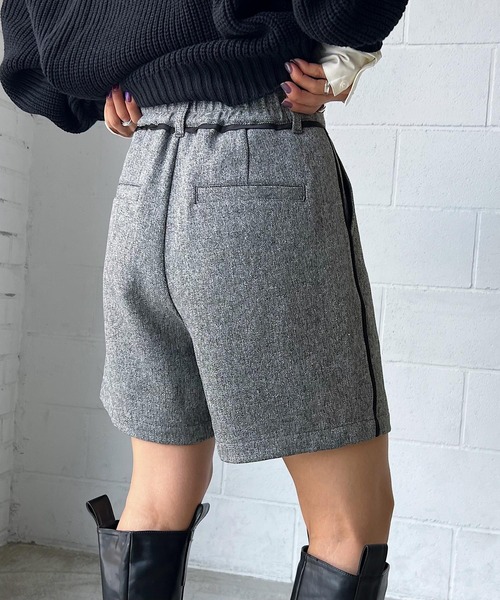 PAGEBOY（ページボーイ）の「ツイードショートパンツ（その他パンツ・レディース・ブラック/ターコイズブルー/グレイッシュベージュ/ブラック系その他・FREE）」の6枚目の写真