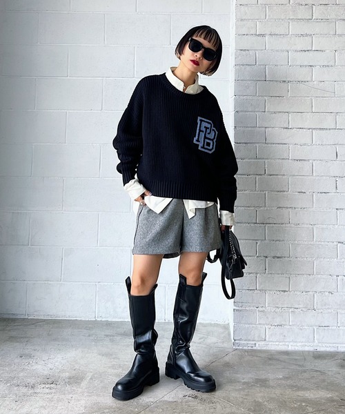 PAGEBOY（ページボーイ）の「ツイードショートパンツ（その他パンツ・レディース・ブラック/ターコイズブルー/グレイッシュベージュ/ブラック系その他・FREE）」の7枚目の写真