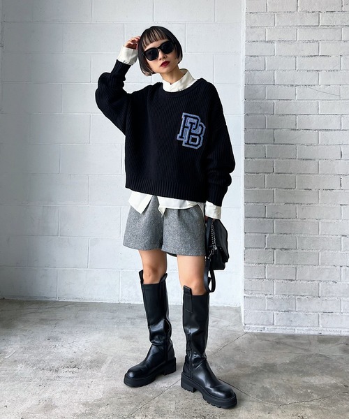 PAGEBOY（ページボーイ）の「ツイードショートパンツ（その他パンツ・レディース・ブラック/ターコイズブルー/グレイッシュベージュ/ブラック系その他・FREE）」の9枚目の写真