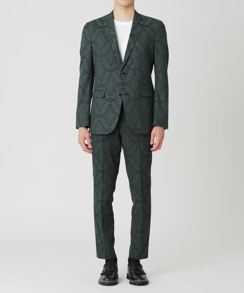 Education from Youngmachines（エデュケーションフロムヤングマシーン）の「【Education from Youngmachines】オーナメント ジャカード スリムトラウザーズ（スラックス・メンズ・パープル系その他6/グリーン系その他5・S/M/L）」の8枚目の写真