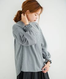 le.coeur blanc | ボリュームスリーブキリカエブラウス(シャツ/ブラウス)