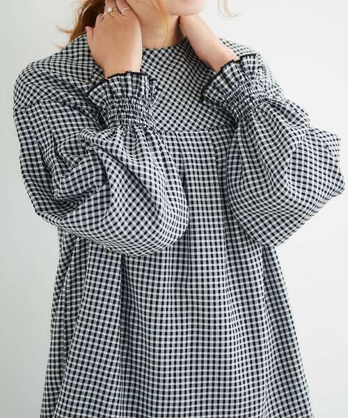 le.coeur blanc（ルクールブラン）の「ボリュームスリーブキリカエブラウス（シャツ/ブラウス・レディース・ブラック/ホワイト系その他・38）」の21枚目の写真