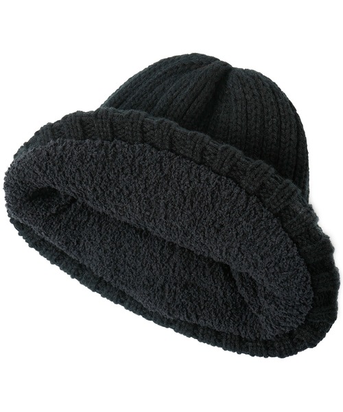 MILKFED.（ミルクフェド）の「LOGO KNIT CAP（ニットキャップ/ビーニー・レディース・アッシュ/ブラック/レッド・ONE SIZE）」の4枚目の写真