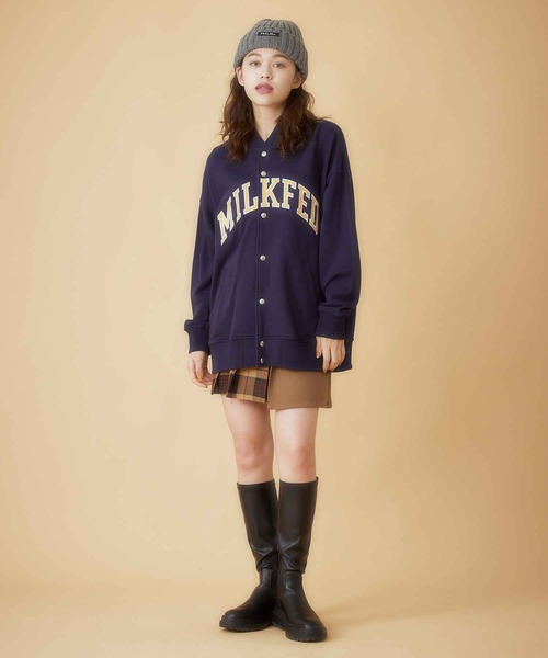 MILKFED.（ミルクフェド）の「LOGO KNIT CAP（ニットキャップ/ビーニー・レディース・アッシュ/ブラック/レッド・ONE SIZE）」の9枚目の写真