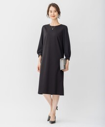 自由区（ジユウク）の「【XSサイズ～/洗える】WASHABLEPONTE シフトワンピース（ワンピース・レディース）」