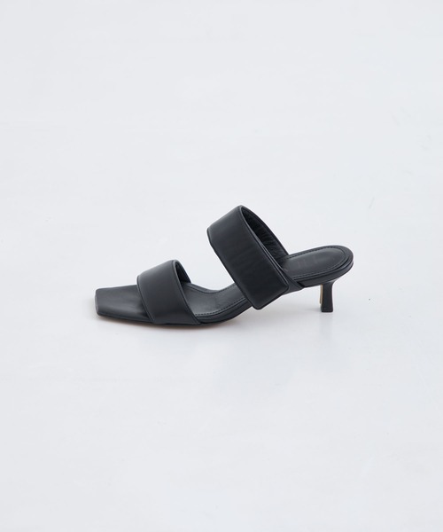 何でも揃う HEWN/ヒューン】Sq sandals/スクエアワンストラップ loop one-st 靴