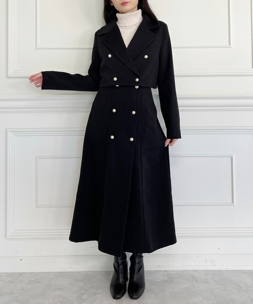 MIIA（ミーア）の「ショートジャケット（テーラードジャケット・レディース・ブラック/ピンク/ベージュ・FREE）」の16枚目の写真