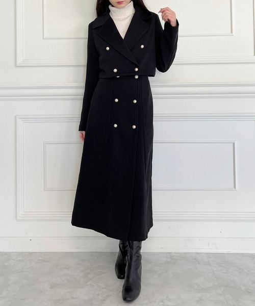 MIIA（ミーア）の「ショートジャケット（テーラードジャケット・レディース・ブラック/ピンク/ベージュ・FREE）」の17枚目の写真