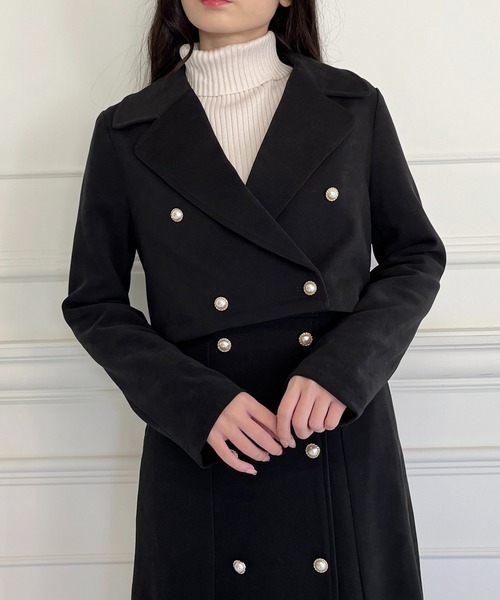 MIIA（ミーア）の「ショートジャケット（テーラードジャケット・レディース・ブラック/ピンク/ベージュ・FREE）」の19枚目の写真