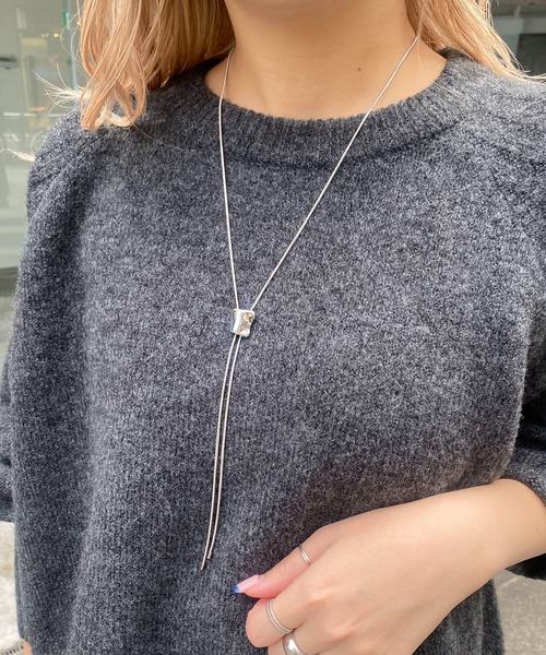CAPRICIEUX LE'MAGE（カプリシューレマージュ）の「〈GOLDY/ゴールディ〉ループタイネックレス（ネックレス・レディース・シルバー/ゴールド・FREE）」の11枚目の写真