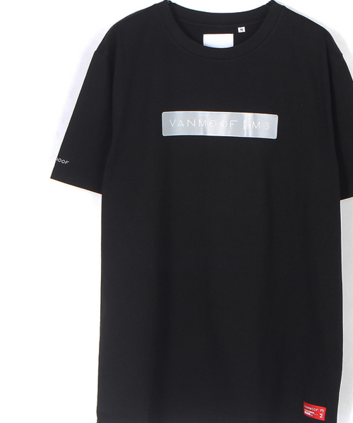 WHO'S WHO gallery（フーズフーギャラリー）の「【VANMOOF】リフレクターボックスロゴTEE（Tシャツ/カットソー・メンズ・ホワイト/ブラック・MEDIUM/LARGE）」の2枚目の写真