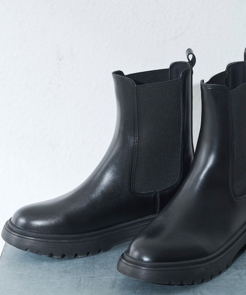 MERLOT（メルロー）の「【ロングシーズン着用可能】サイドゴアブーツ（ブーツ・レディース・ブラック・SMALL/MEDIUM/LARGE）」の7枚目の写真